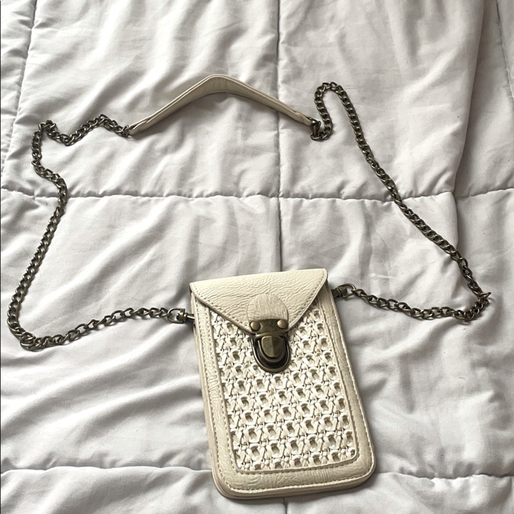 Brand New! White Rustic Crossbody purse